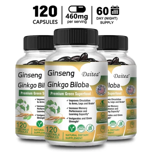 Cápsulas Daitea Ginseng + Ginkgo Biloba