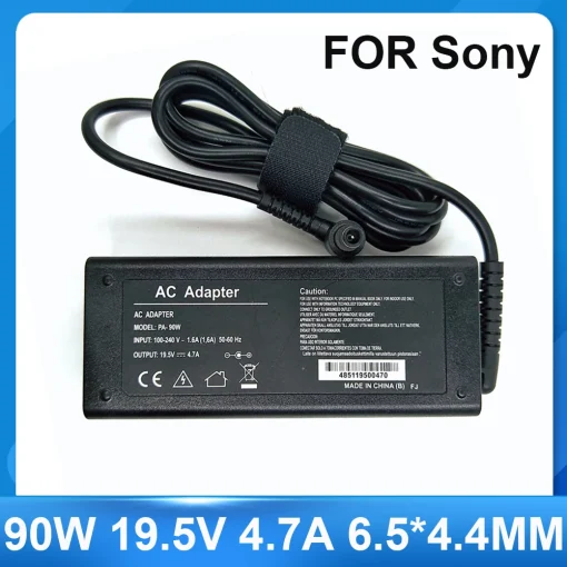 Carregador AC para laptop Sony Vaio, 19,5 V 4,7 A 90 W