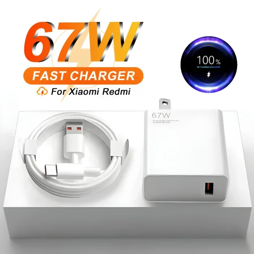 Carregador Ultra Rápido 6A 67W Plugue EUA para Xiaomi