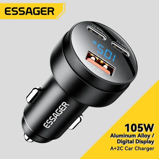 Carregador rápido Essager 105W USB A C