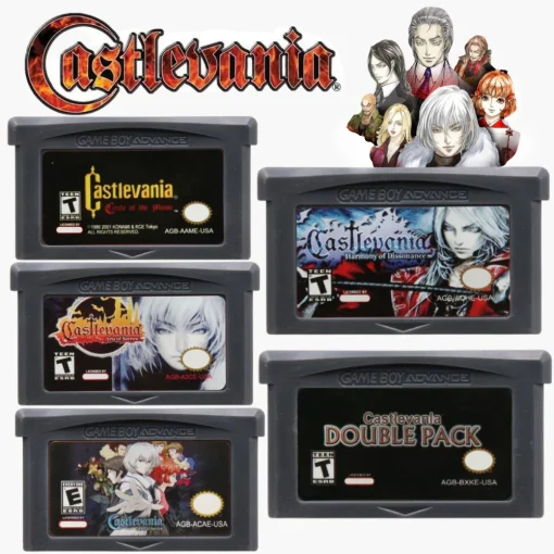 Carregamento jogo Castlevania para GBA