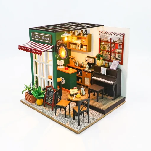 Casa de bonecas miniatura para crianças