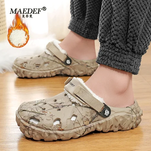 Chinelo de Algodão Quente Casual Masculino MAEDEF