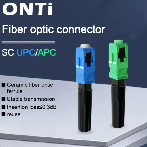 Conector rápido de fibra SC de modo único FTTH