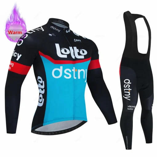 Conjunto de Camisa Ciclismo Térmica Inverno Lotto