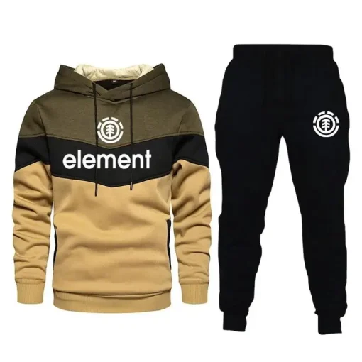 Conjunto de Moletom Com Capuz NEW ELEMENT para Homens