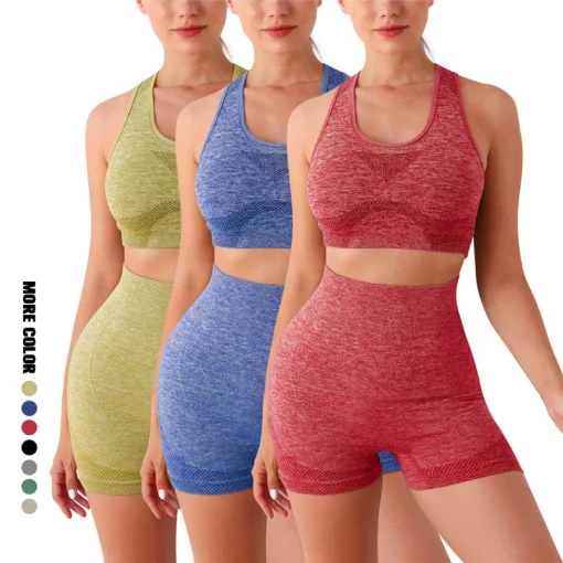 Conjunto de Yoga Feminino Seamless 2 Peças