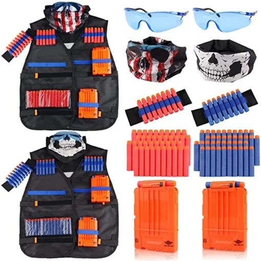 Conjunto de colete tático 2 peças para Nerf