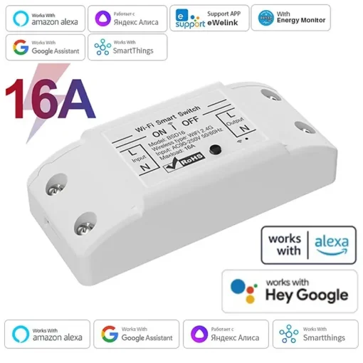 Controle Inteligente Wi-Fi Smart Home 16A