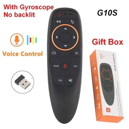 Controle Remoto G10S Air Mouse com Comando de Voz