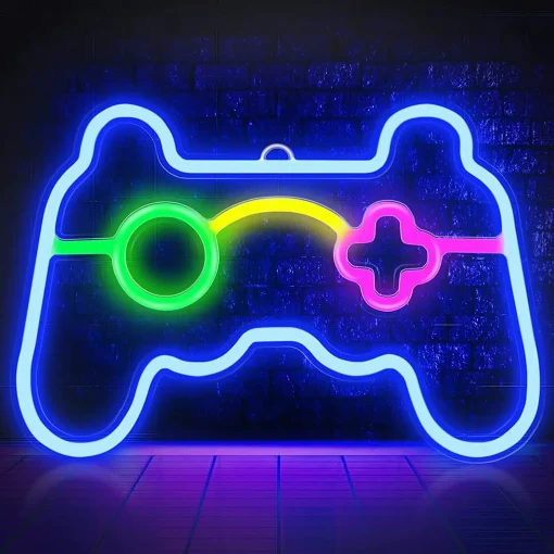 Controle de Console de Jogo USB em Neon LED