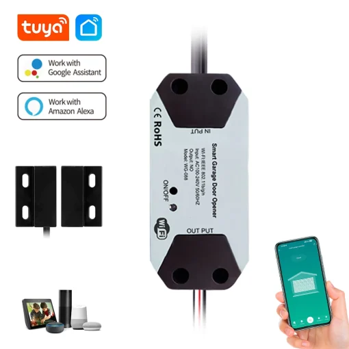 Controle de Portão de Garagem Tuya Wi-Fi Automático