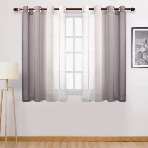 Cortinas Modernas 1 Parte Tule Gradiente