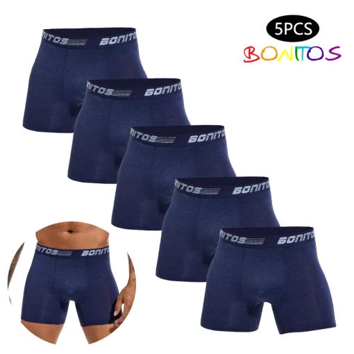 Cuecas boxers masculinas 5 peças