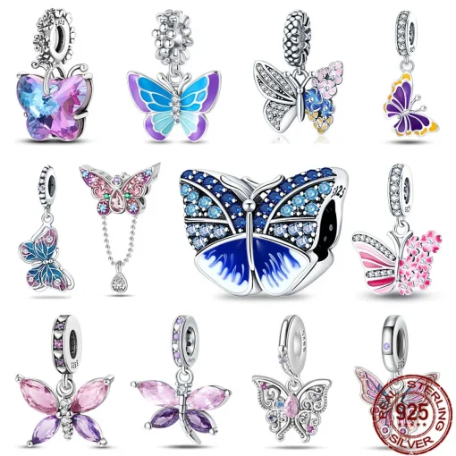 Encantos de ajuste para pulseiras originais Pandora 100%