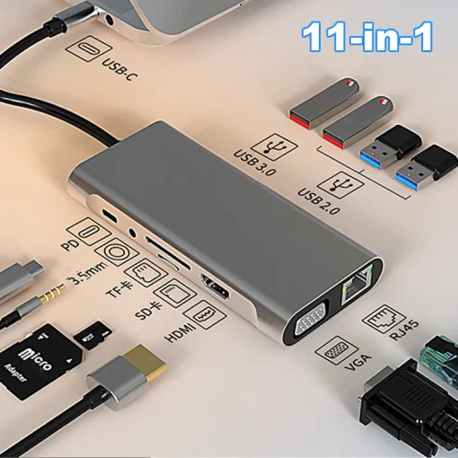 Estação de acoplamento USB C 30 Hz 4K tipo C