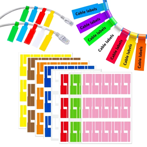 Etiquetas para Gerenciamento de Cabos 240 Pcs