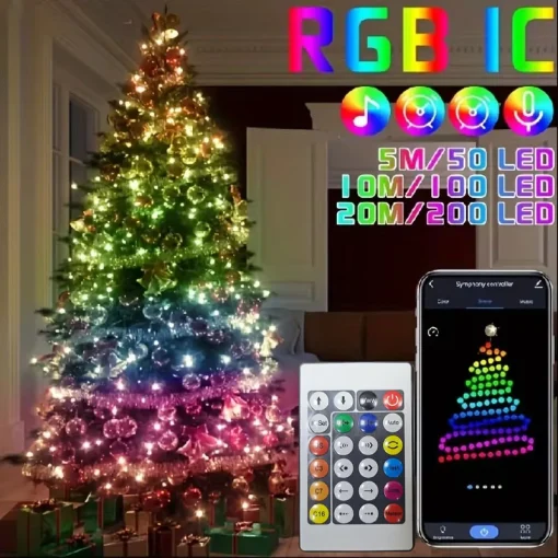 Fada RGB e música smart USB LED