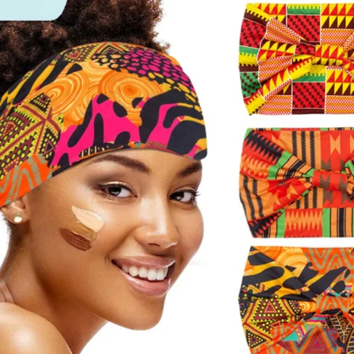 Faixa de cabeça estampada africana nova Europa e EUA