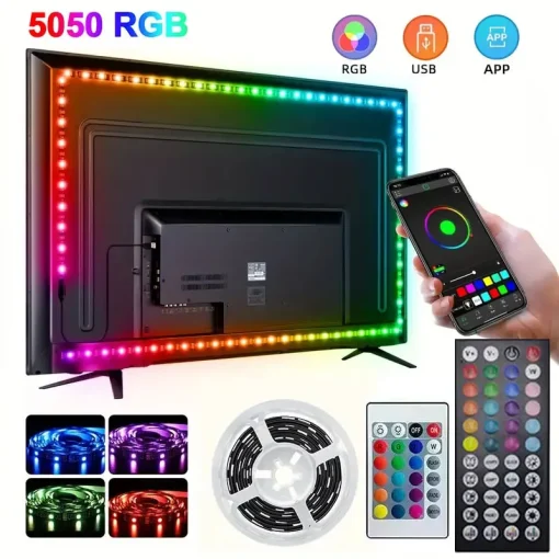 Fita LED inteligente 5050 RGB USB