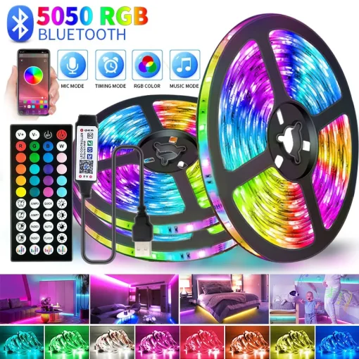 Fita de LED RGB com Bluetooth