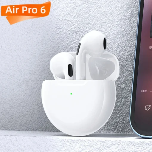 Fone de Ouvido Bluetooth Pods Pro6 Sem Fio com Microfone