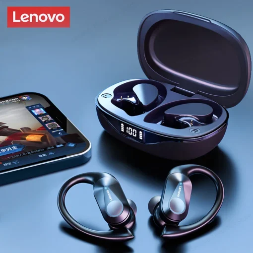 Fones de Ouvido Esportivos Lenovo LP75 TWS Bluetooth 5.3