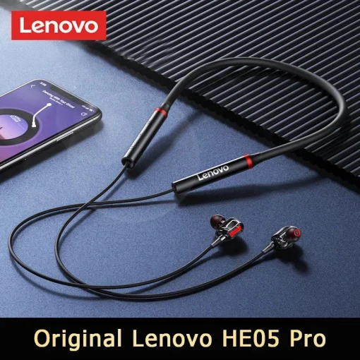 Fones de ouvido sem fio Lenovo HE05 Pro TWS Bluetooth 5.0