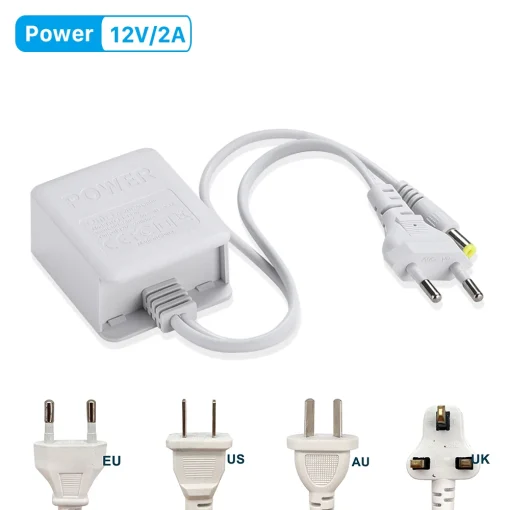 Fonte de alimentação DC 12V 2A para câmera PTZ