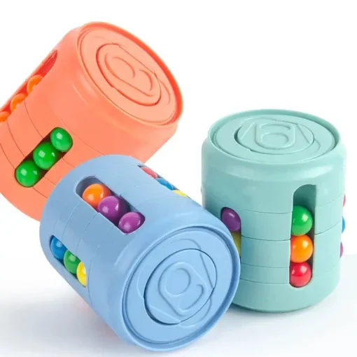 Giratório de Fidget Multifunções, Feijão Mágico Colorido