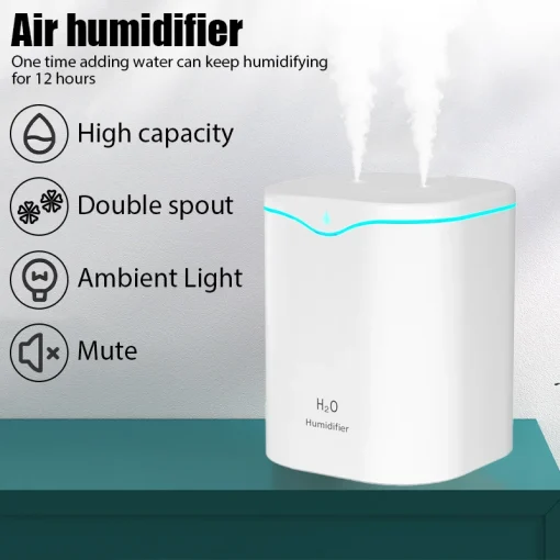 Humidificador de ar USB 2000mL aroma terapia