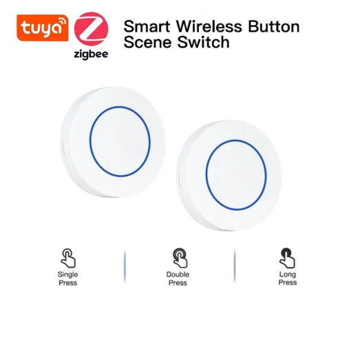 Interruptor de Cena Botão Inteligente Tuya ZigBee