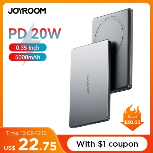 JOYROOM Power Bank ultra fino de 0,35 pol para MagSafe