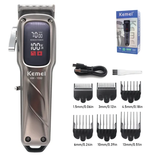 Kemei KM-1550 Aparador de Cabelo Profissional Para Homens