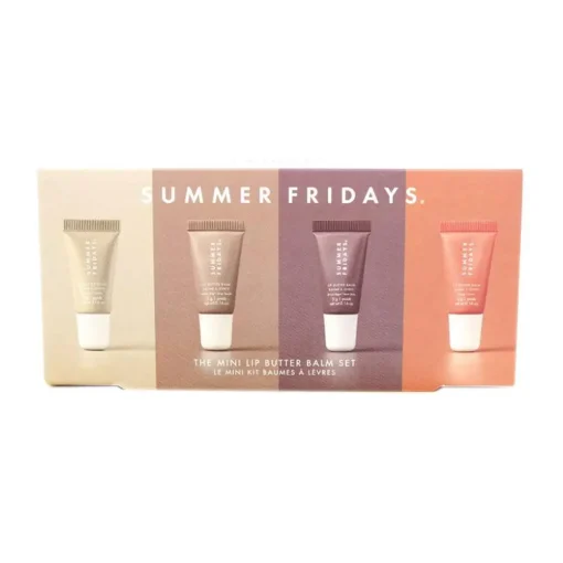 Kit com 4 mini manteigas labiais hidratantes Summer Fridays