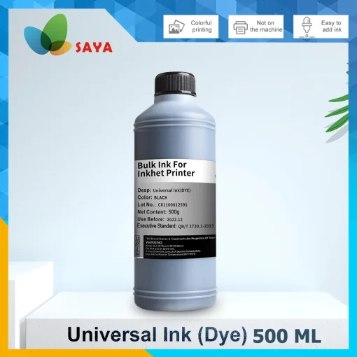 Kit recarga universal 500ML para impressora jato de tinta Epson, Canon, HP e Brother