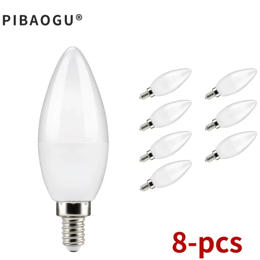 Lâmpada Led 8PCS 3W 6W 9W 12W 15W E14 E27