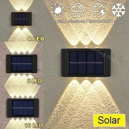 Lâmpada Solar Parede Natalina (10864 LED)