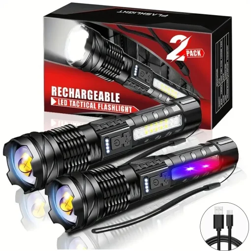 Lanterna Poderoso LED XHP50, 5 Modos, 18650