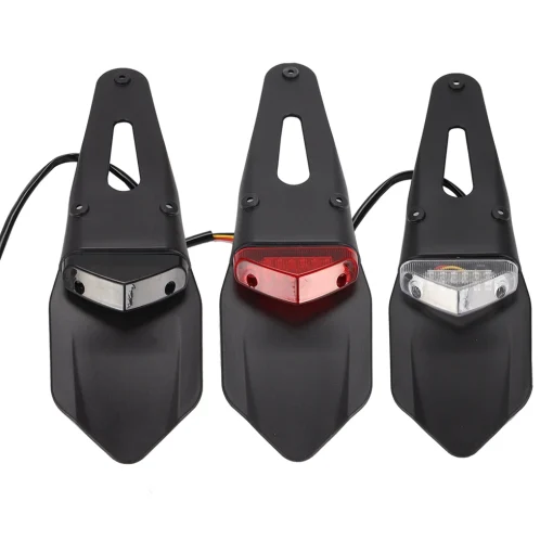 Lanterna Traseira LED Universal 12V para Motocicleta