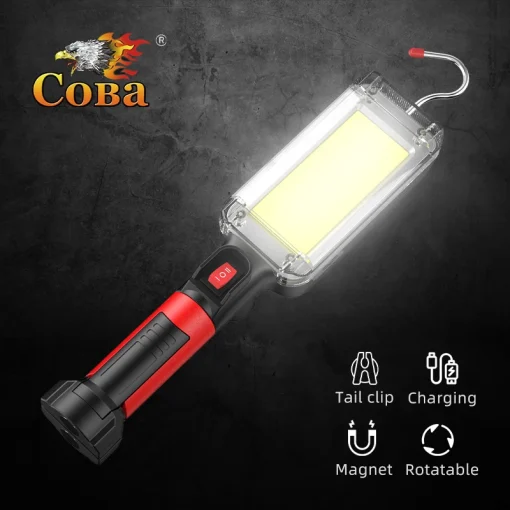 Lanterna de Trabalho LED COB 8000LM