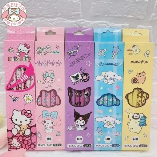 Lápis Escolar HB Sanrio 60p Hi Kitty