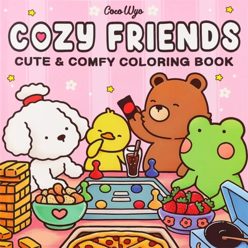 Livro de Colorir do Halloween COZY FRIENDS