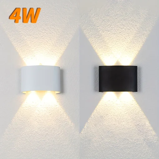 Luminária LED de parede, à prova d'água IP66, 4 W