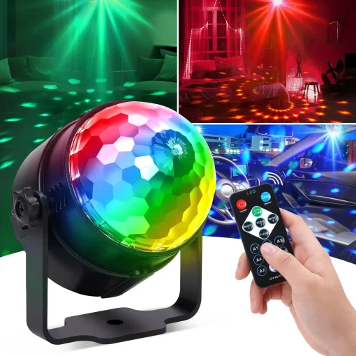 Luz Disco giratória LED RGB50W Projetor Laser