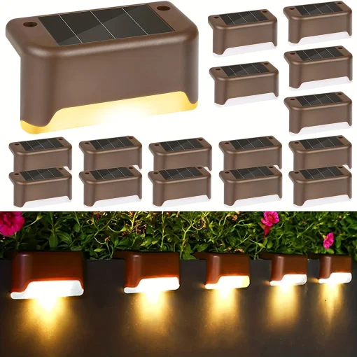 Luz Noturna para Degrau de Escada Solar LED 4Pack