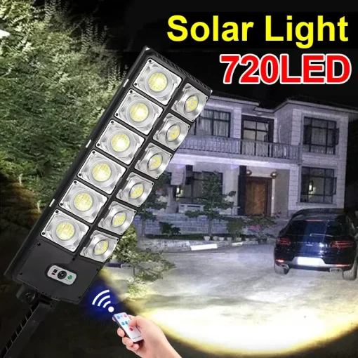 Luz Solar Externa LED Sensor de Movimento