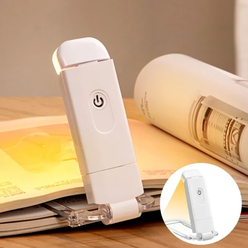 Luz de Leitura de Livro Recarregável USB LED até 50 Lúmens