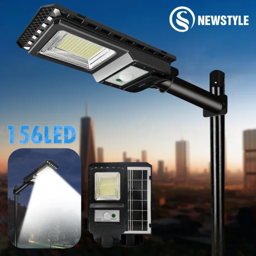 Luz de Rua Solar LED Super Brilhante Exterior