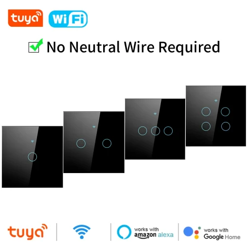 Luz de Toque Inteligente Wifi Tuya EU Interruptor